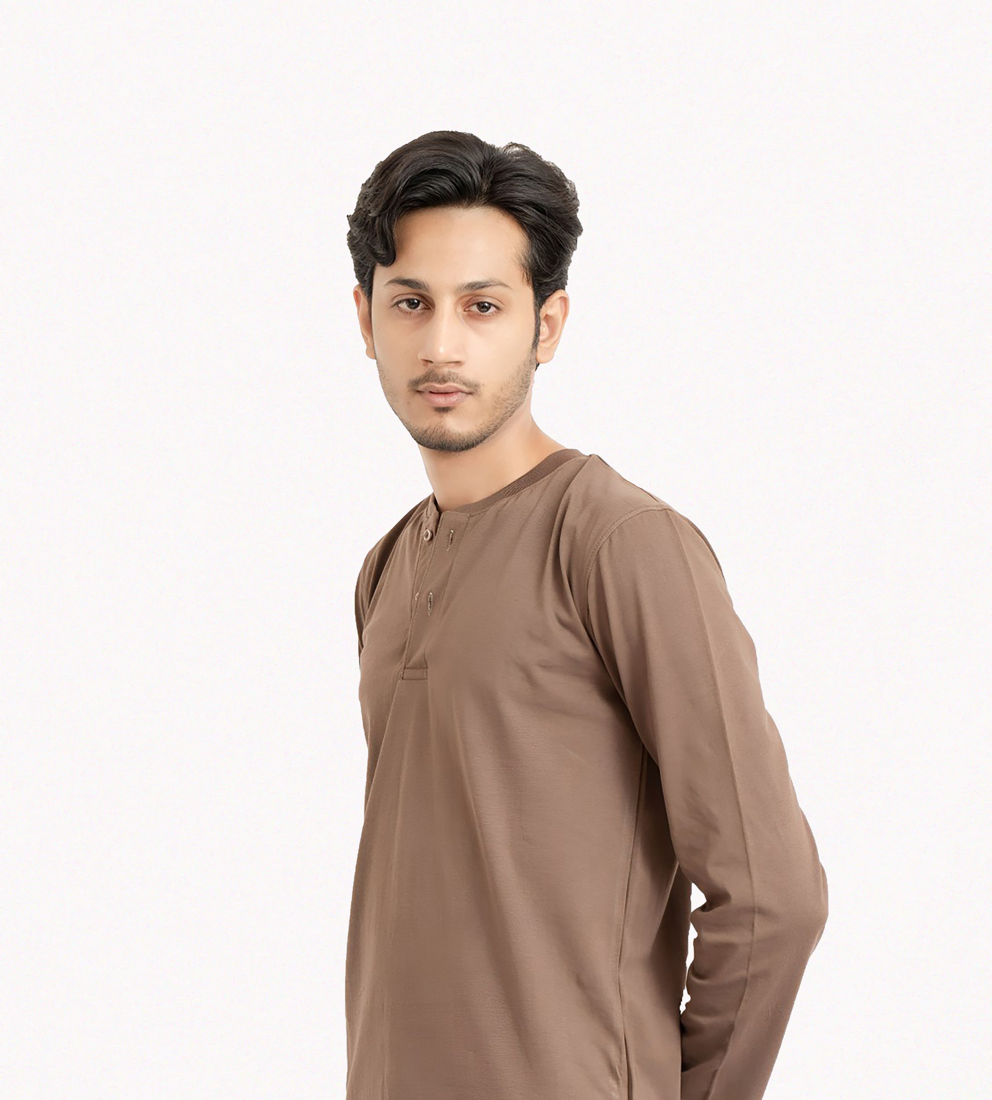 Brown Henley Tees