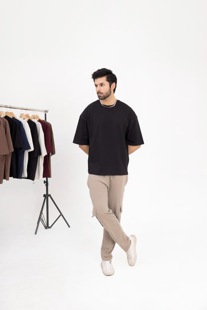 Phantom Black Oversized Tee