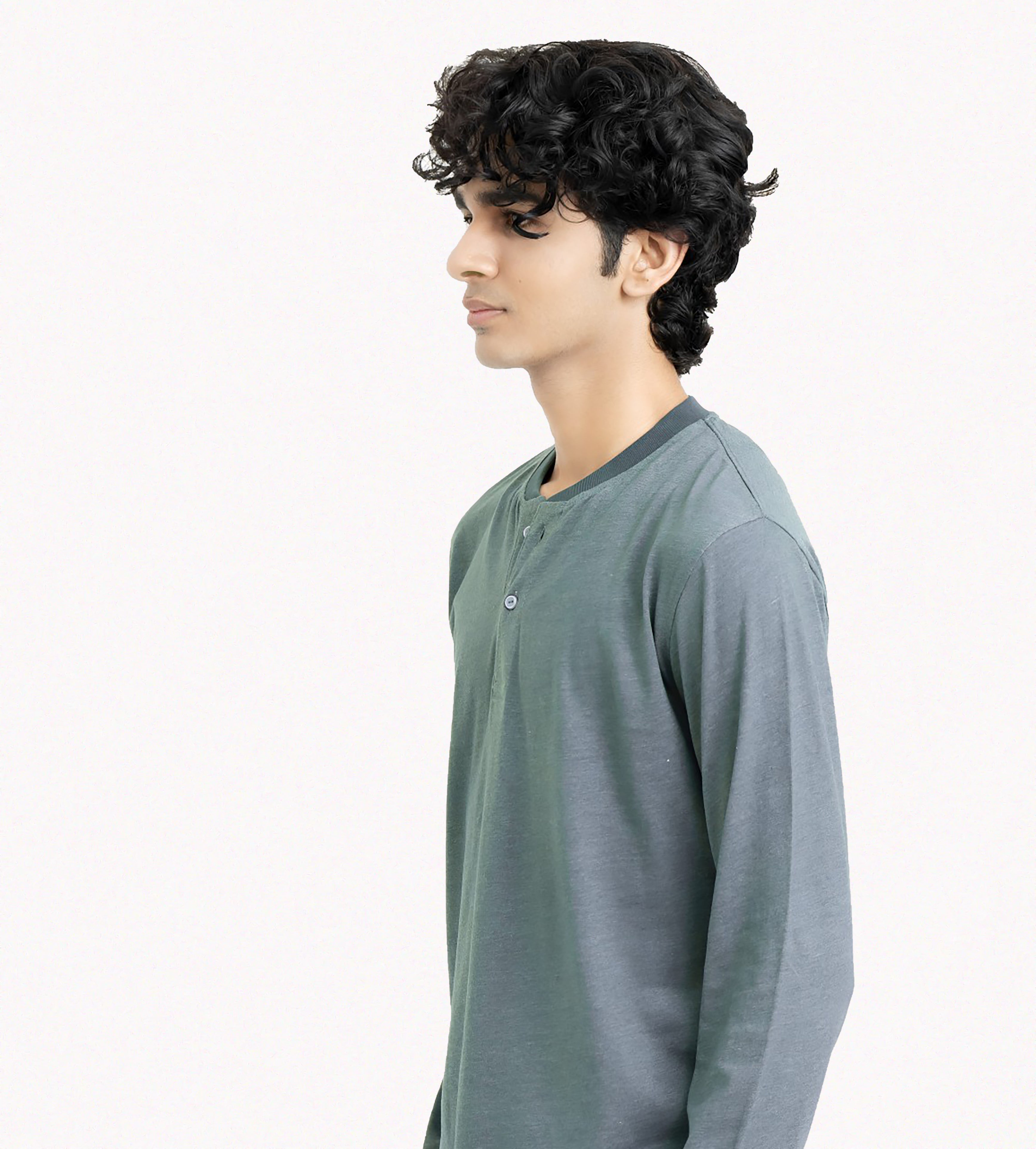 Green Henley Tees